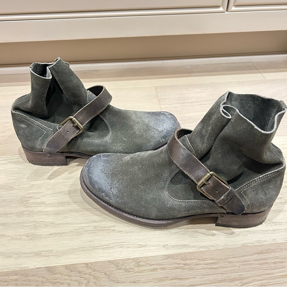 n.d.c. Gray Combat & Moto Boots